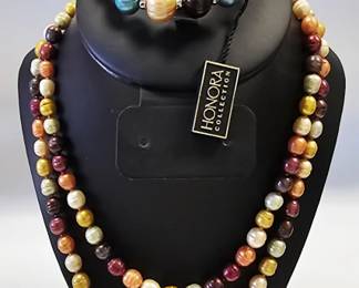 Sterling Honora Pearl Necklaces & Bracelet
