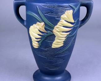 Roseville Freesia Pattern Double-Handled Vase