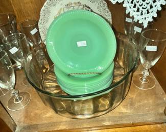 JADEITE SAUCERS