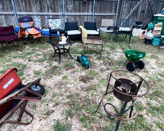 MORE CHAIRS & OUTDOOR GAS COOKER