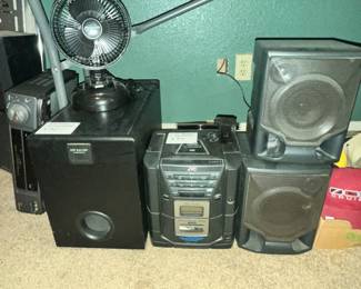 PIO0NEER SUBWOOFER & JVC STEREO SYSTEM