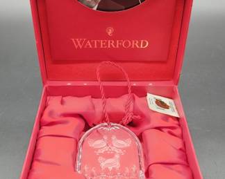 Signed Waterford Crystal Christmas Ornament, 3/12