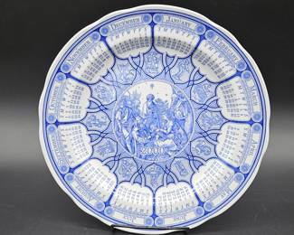 Spode Blue Room Millenium 2000 Calendar Plate