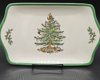 Spode Christmas Tree Ceramic Sandwich Tray