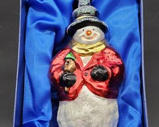  Waterford Snowman Ornament for Bloomingdales