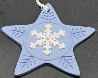 Wedgwood Blue Jasperware Christmas Ornament