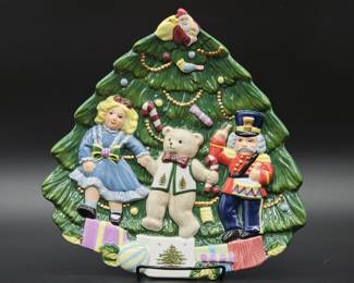 Spode Christmas Tree Tray w/ Raised Image