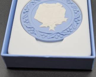 Signed by Lord Wedgwood Blue Jasperware Ornament