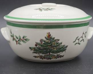 Spode Christmas Tree Ceramic Covered Casserole
