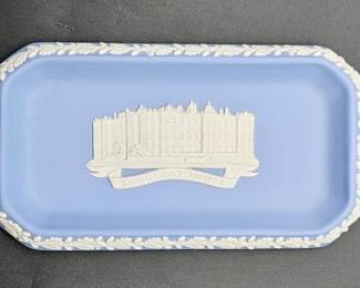Wedgwood Longleat House Blue Jasperware Tray