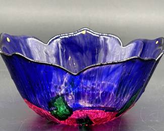 H.M. Tower of London Hand Painted Glass Bowl