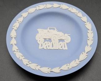 Wedgwood Blue Jasperware Beaulieu Small Round Tray