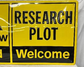 Embossed Metal Sign, 54×30 Inches