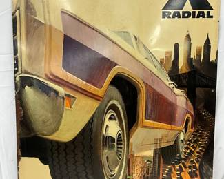 Michelin X Radial Metal Sign, 24in x 32in