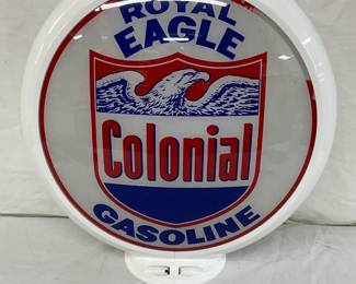 Contemporary Colonial Gasoline Globe ‘Royal Eagle’Plastic Ring