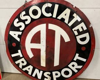 48-Inch Porc. Associated Transport Truck Sign