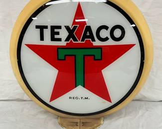 Texaco Pump Globe with Missing Lens on One Side 