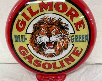Contemporary Gilmore Gasoline  Globe with Lion Graphic