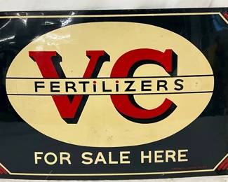 VC Fertilizers Advertising Metal Sign, 18 x 12 in.