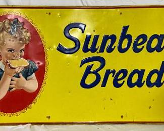 Emb Sunbeam Bread Metal Sign, 71 x 35 Inches