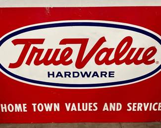 72 x 48 True Value Hardware Metal Store Sign