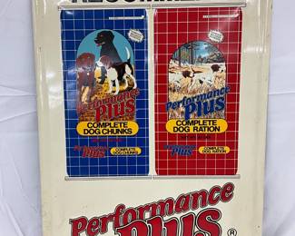 20in x 32in Emb. ‘Performance Plus Pet Foods’ Advertising Sign