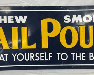 Emb. Mail Pouch Sign by AAA Sign Co., 35 1/2 x 13 in.