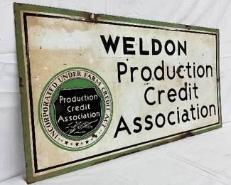 DSP Weldon Production Credit Association Sign, 36×18in.