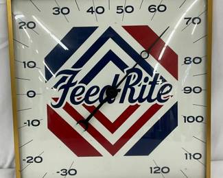 Feed Rite Thermometer with 12in. Glass Dial by Pam Clock Co.