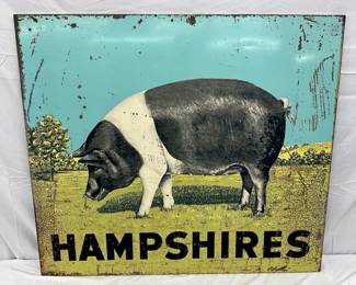 48×42 Double-Sided Hampshire Pig Sign