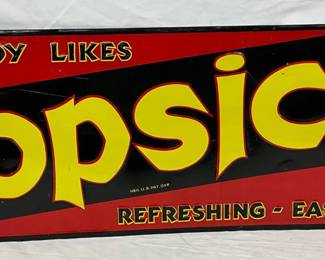 36×12 Emb. Popsicle Self-Framed Sign