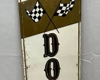 El Dorado Tires Embossed Self-Framed Vertical Metal Sign, 12×60 Inches