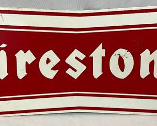 13×5 1/2 Inch Firestone Bow Tie Sign