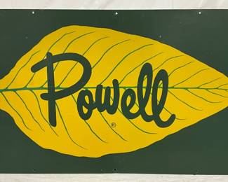 Powell Tobacco Metal Sign, 48in x 25in