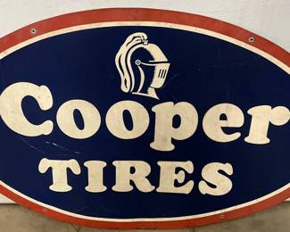 Cooper Tires Metal Sign, 48×30in.