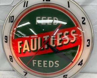 15in. Faultless Feeds Double-Bubble Clock