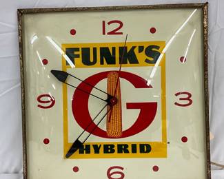 Pam Clock Corp. Electric Clock with Funk’s Hybrid Graphic, 15 in.