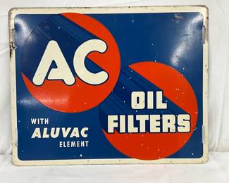 AC Oil Filters Metal Sign, 15 x 12 in.