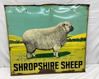 42×48 ‘Shropshire Sheep’ DS Metal Advertising Sign
