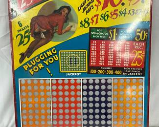 Plugging for You Punch Board Game, 11in x 14 1/2in