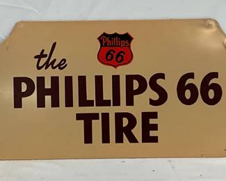 Org. Phillips 66 Tire Rack Sign 22in x 8in