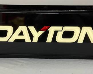 36×12 Double-Sided Dayton Light-Up Sign with Plastic Inserts