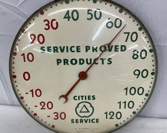 Cities Service Products 12-Inch Thermometer by T.W. O’Connell & Co.