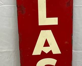 Atlas Tires Vertical Metal Advertising Sign, 16 in x 70 in