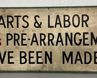 Early Masonite ‘Master Charge’ Sign, 65 x 24 Inches