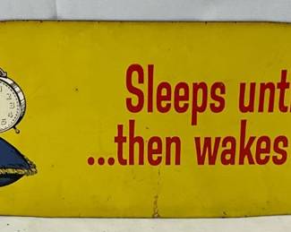 25×6 DS Delco Battery Advertising Rack Sign