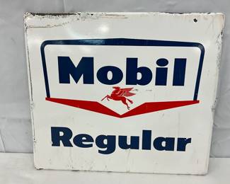 14×12 Mobil Regular Porcelain Pump Plate Sign