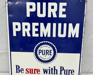 10×12 Pure Premium 1948 Porcelain Pump Plate