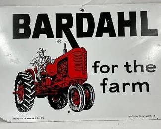 Bardahl ‘For the Farm’ Metal Sign by Stout Sign Co., 15in x 10in