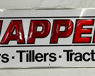 Emb. Snapper Sign with Wooden Back, 71in x 21in